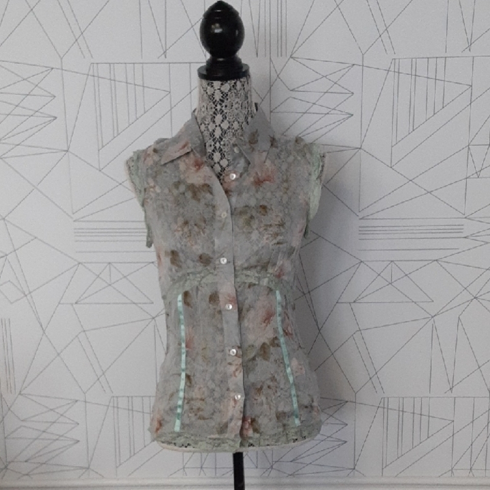 Dolce & Gabbana Blue Blouse Top